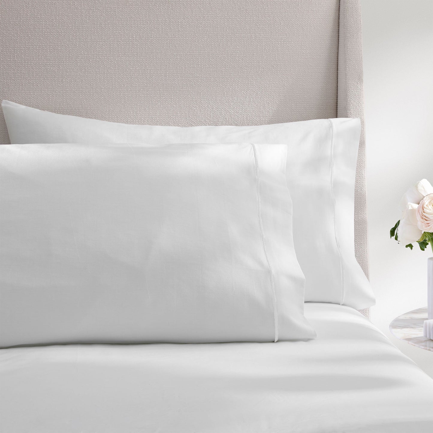 Ricamo Embroidered Sateen Pillowcase Set of 2