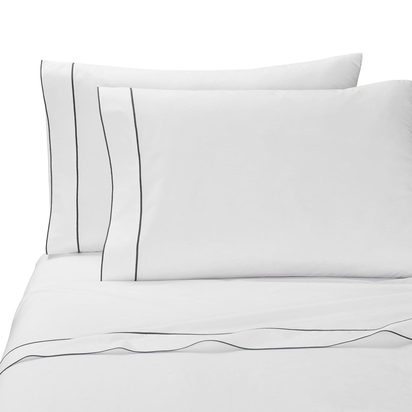 Salerno Embroidered Percale Pillowcase Set of 2