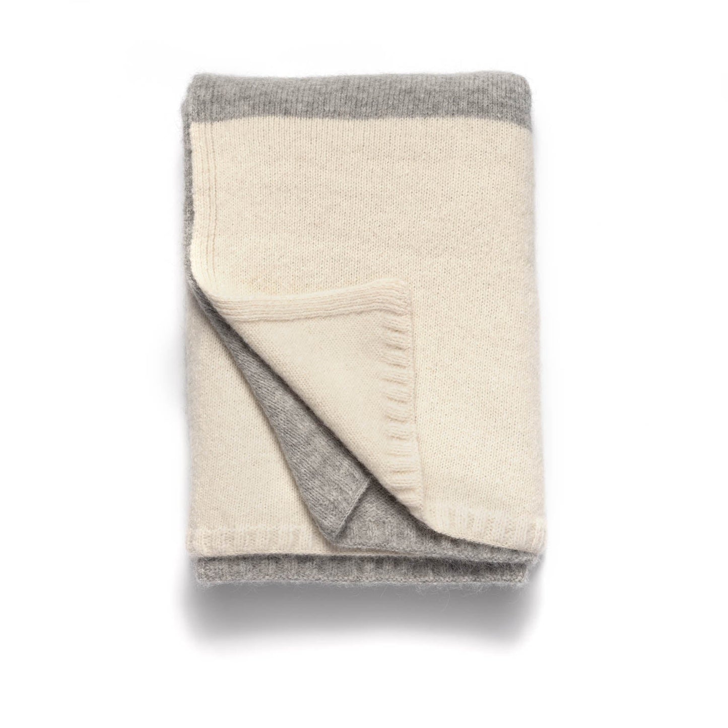 Color Block Alpaca Throw