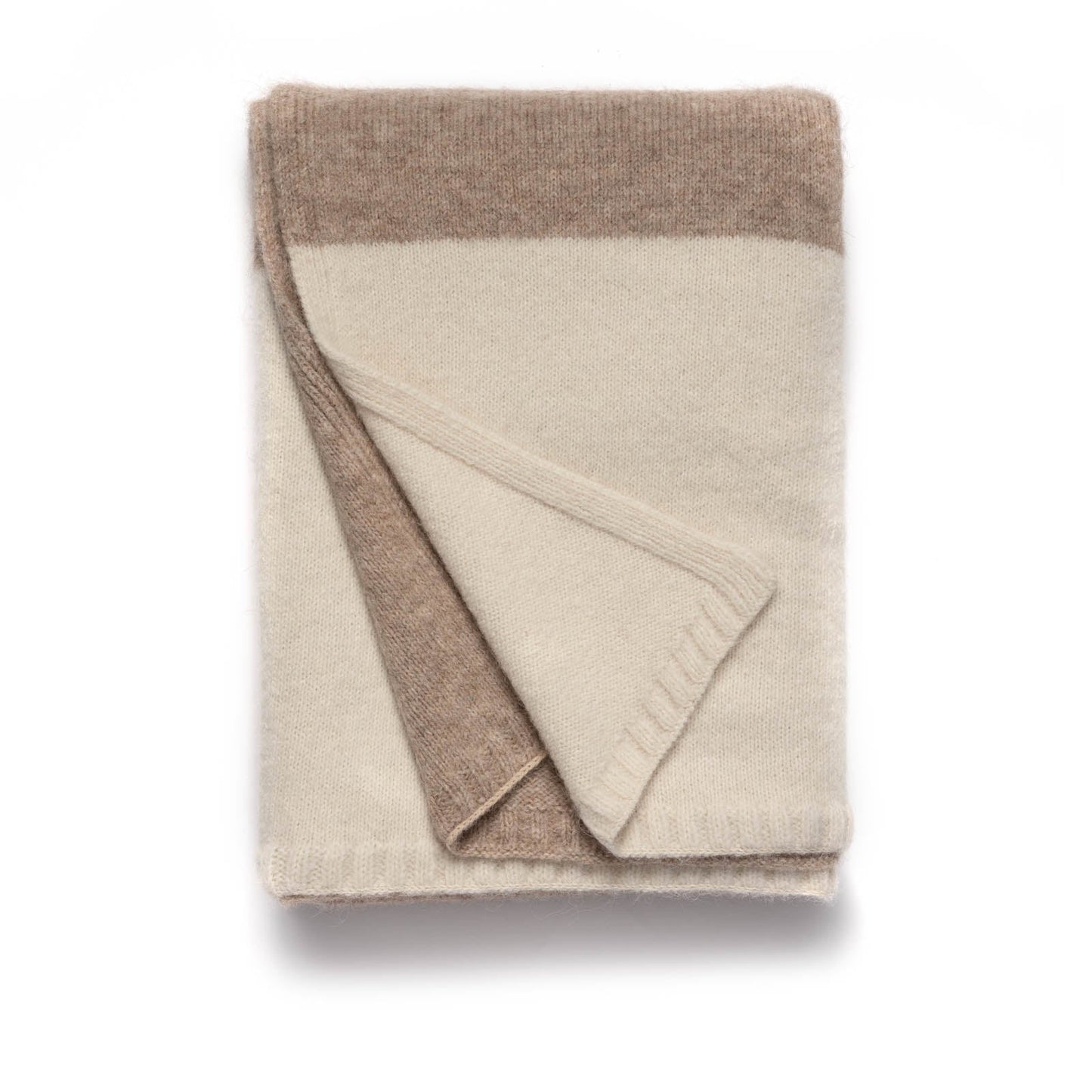 Color Block Alpaca Throw